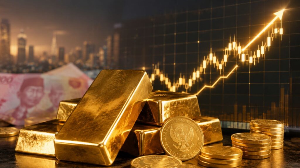 Harga Emas Antam Hari Ini Naik Rp5.000 per Gram